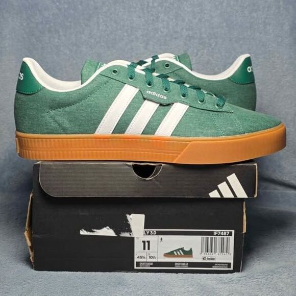 Adidas Daily 3.0 Green Sneakers Men\'s Size 11 main image 8